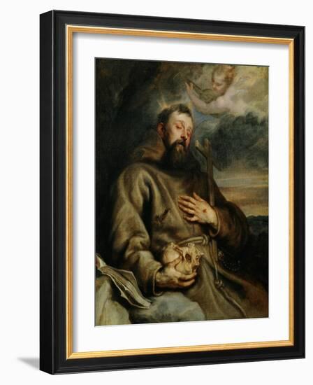 Saint Francis of Assisi, circa 1627-1632-Sir Anthony Van Dyck-Framed Giclee Print