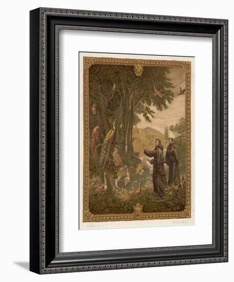 Saint Francis of Assisi, Preaching to the Birds-null-Framed Art Print