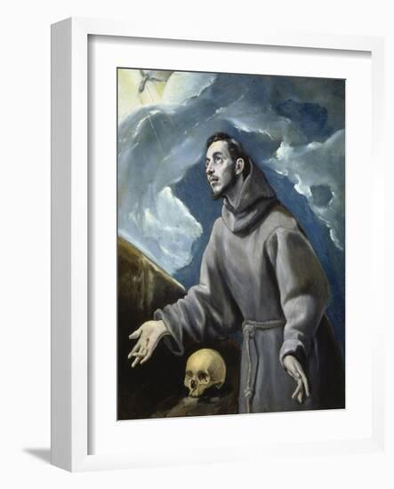 Saint Francis of Assisi Recives the Stigmata-El Greco-Framed Giclee Print