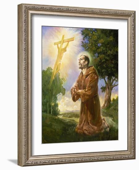 Saint Francis of Assisi-Hal Frenck-Framed Giclee Print