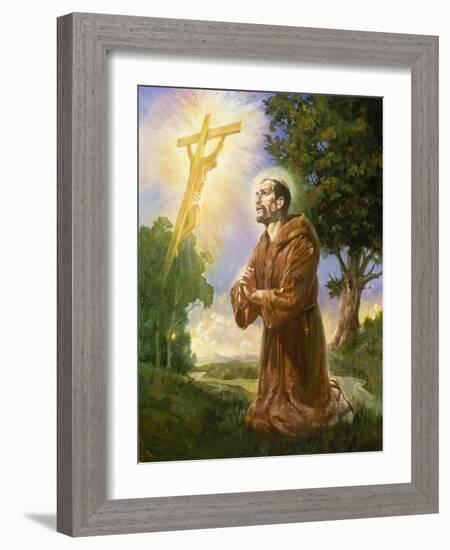 Saint Francis of Assisi-Hal Frenck-Framed Giclee Print