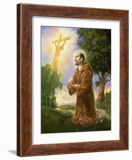 Saint Francis of Assisi-Hal Frenck-Framed Giclee Print