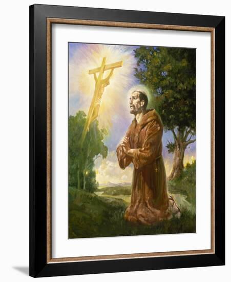 Saint Francis of Assisi-Hal Frenck-Framed Giclee Print