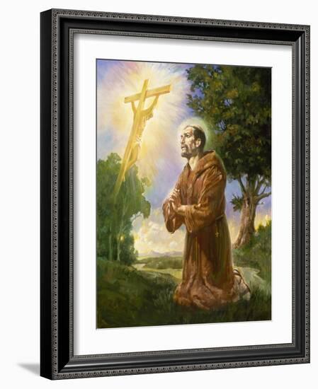 Saint Francis of Assisi-Hal Frenck-Framed Giclee Print