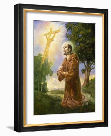 Saint Francis of Assisi-Hal Frenck-Framed Giclee Print