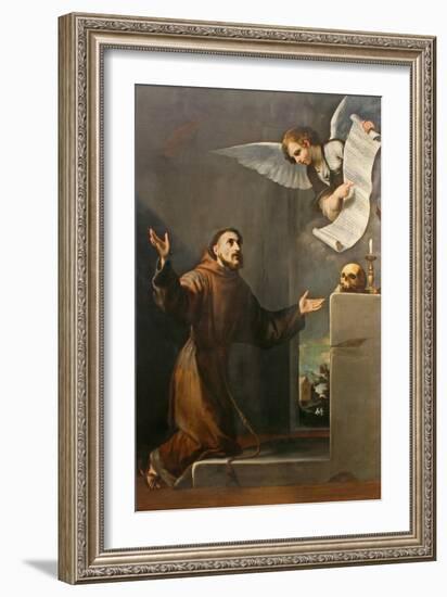 Saint Francis Receives the Stigmata, First Third of 17th C-José de Ribera-Framed Giclee Print