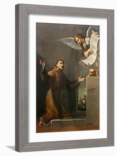 Saint Francis Receives the Stigmata, First Third of 17th C-José de Ribera-Framed Giclee Print
