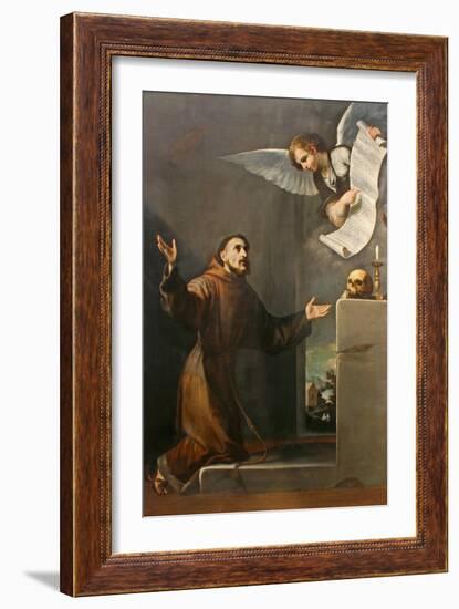 Saint Francis Receives the Stigmata, First Third of 17th C-José de Ribera-Framed Giclee Print