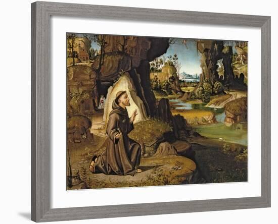 Saint Francis Receiving the Stigmata-Antonio Pirri-Framed Giclee Print