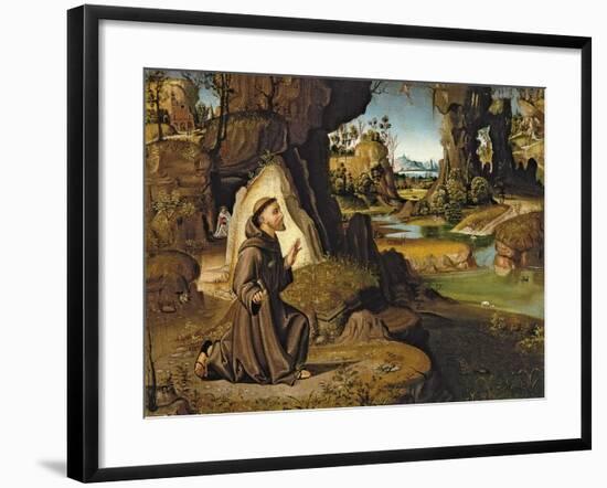 Saint Francis Receiving the Stigmata-Antonio Pirri-Framed Giclee Print