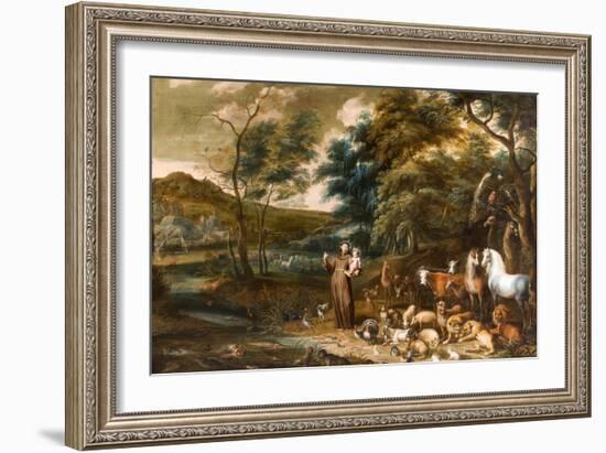 Saint Francis with the Animals-Willem van, I and Hondt, Lambert de, I Herp-Framed Giclee Print