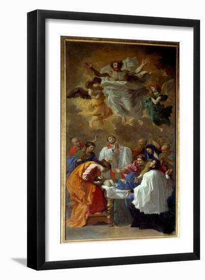 Saint Francois Xavier Reminding to Life the Daughter of a Resident of Cangoxima in Japan (Oil on Ca-Nicolas Poussin-Framed Giclee Print