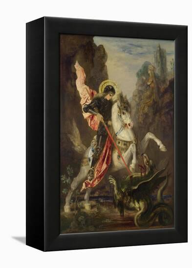 Saint George and the Dragon, 1889-1890-Gustave Moreau-Framed Premier Image Canvas