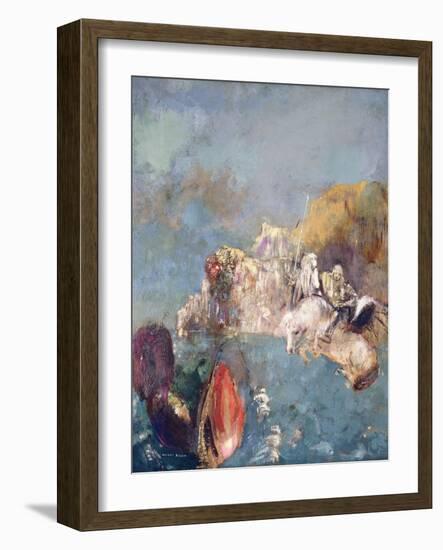 Saint George and the Dragon, 1909-1910-Odilon Redon-Framed Giclee Print