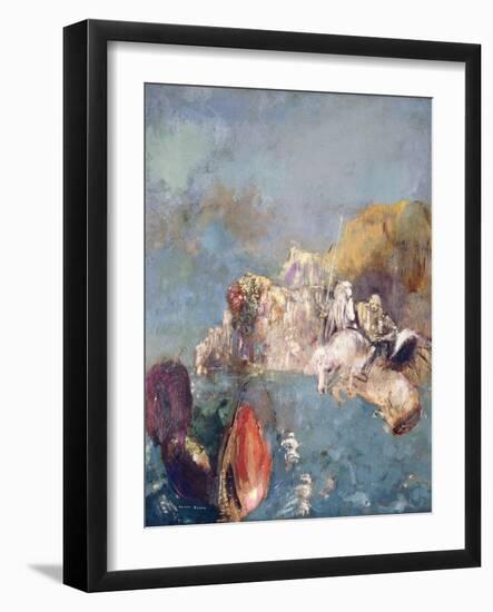 Saint George and the Dragon, 1909-1910-Odilon Redon-Framed Giclee Print