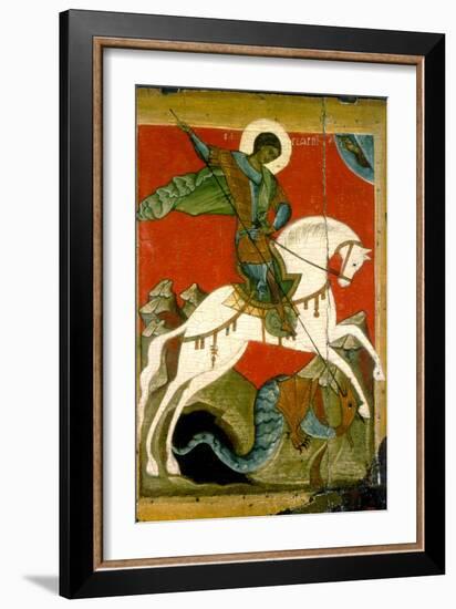 Saint George and the Dragon, Late 14th Century-null-Framed Giclee Print