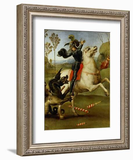 Saint George and the Dragon-Raphael-Framed Giclee Print