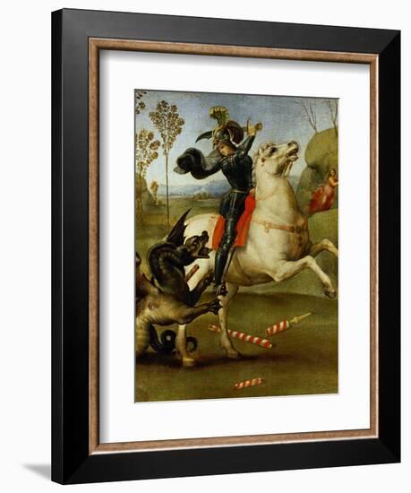 Saint George and the Dragon-Raphael-Framed Giclee Print