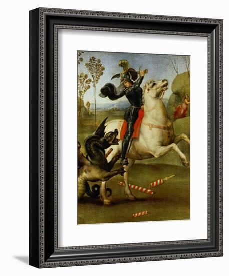 Saint George and the Dragon-Raphael-Framed Giclee Print