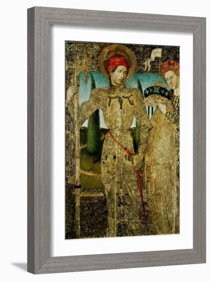 Saint George And the Princess, 1448-Jaume Huguet-Framed Giclee Print