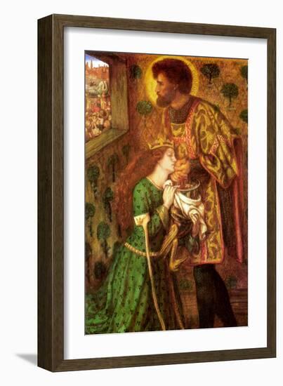 Saint George and the Princess Sabra-Dante Gabriel Rossetti-Framed Art Print