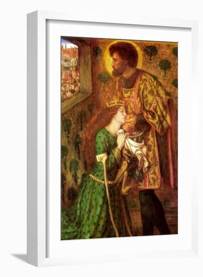 Saint George and the Princess Sabra-Dante Gabriel Rossetti-Framed Art Print