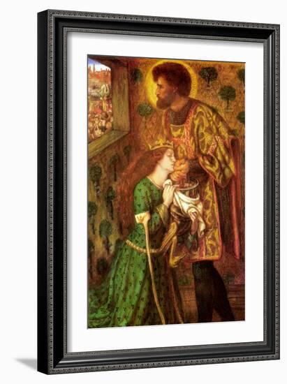 Saint George and the Princess Sabra-Dante Gabriel Rossetti-Framed Art Print