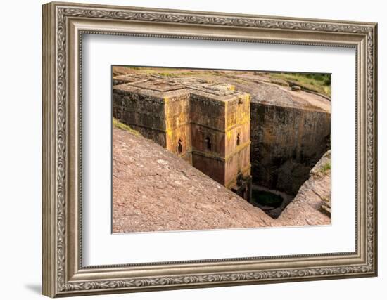 Saint George Church Chiseled Out of Bed Rock. Ethiopia, Africa-Tom Norring-Framed Photographic Print