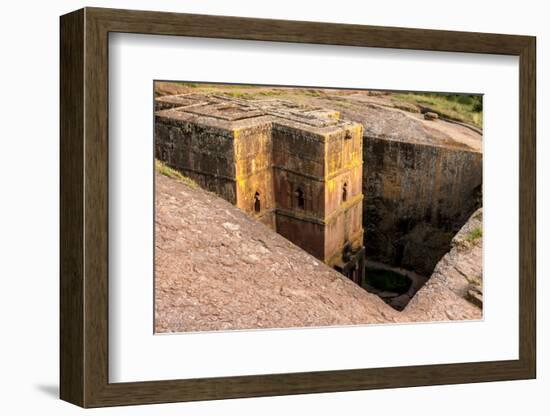 Saint George Church Chiseled Out of Bed Rock. Ethiopia, Africa-Tom Norring-Framed Photographic Print