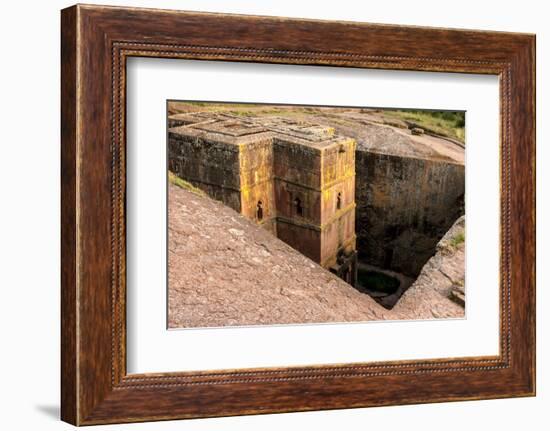 Saint George Church Chiseled Out of Bed Rock. Ethiopia, Africa-Tom Norring-Framed Photographic Print