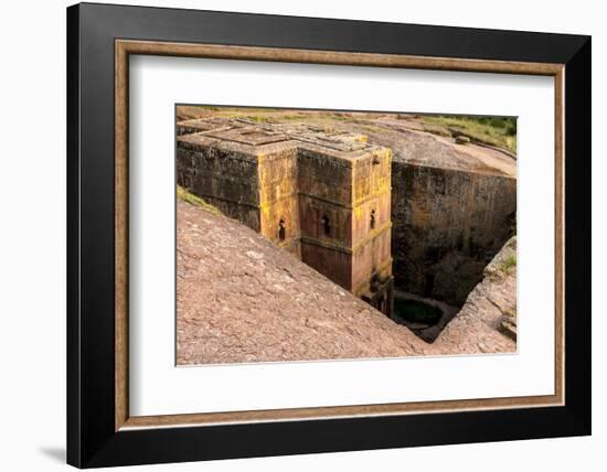 Saint George Church Chiseled Out of Bed Rock. Ethiopia, Africa-Tom Norring-Framed Photographic Print