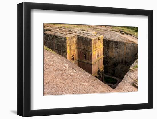 Saint George Church Chiseled Out of Bed Rock. Ethiopia, Africa-Tom Norring-Framed Photographic Print