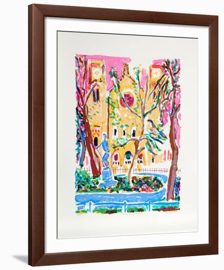 Saint George Episcopal Church-Olga Sheirr-Framed Serigraph