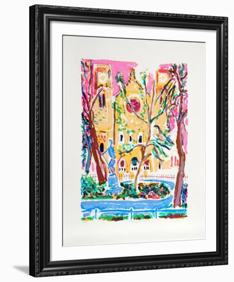 Saint George Episcopal Church-Olga Sheirr-Framed Serigraph