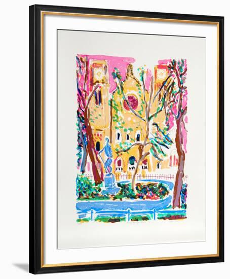 Saint George Episcopal Church-Olga Sheirr-Framed Serigraph