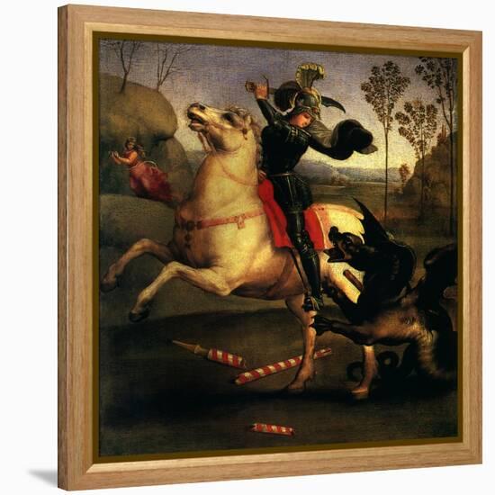Saint George Fighting the Dragon, 1505-null-Framed Premier Image Canvas