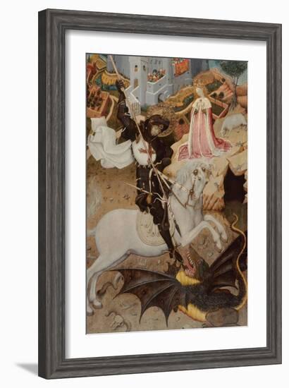 Saint George Killing the Dragon, 1434-1435-Bernat Martorell the Elder-Framed Giclee Print