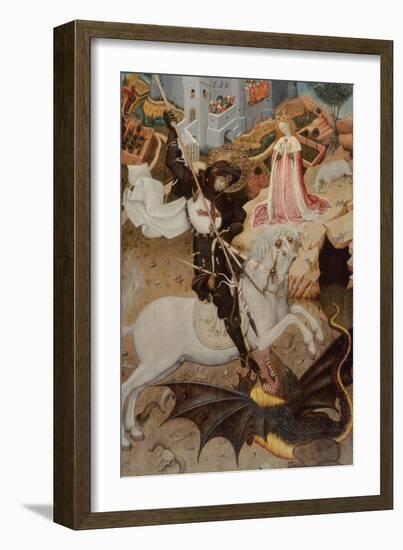 Saint George Killing the Dragon, 1434-1435-Bernat Martorell the Elder-Framed Giclee Print