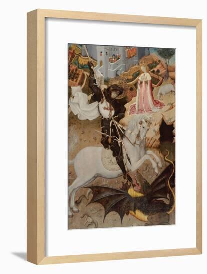 Saint George Killing the Dragon, 1434-1435-Bernat Martorell the Elder-Framed Giclee Print