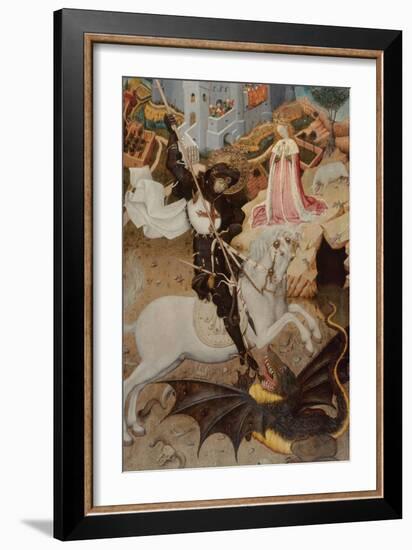 Saint George Killing the Dragon, 1434-1435-Bernat Martorell the Elder-Framed Giclee Print