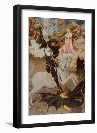 Saint George Killing the Dragon, 1434-1435-Bernat Martorell the Elder-Framed Giclee Print