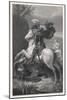 Saint George Slays the Dragon While a Damsel Watches Safely out of Harms Way-Harry Payne-Mounted Art Print