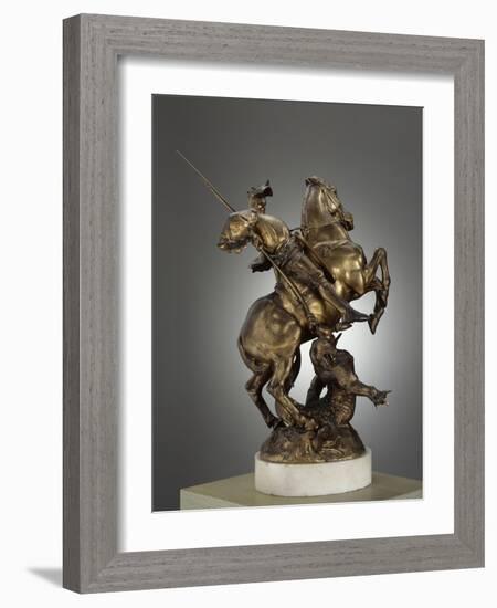 Saint Georges combattant le dragon-Emmanuel Fremiet-Framed Giclee Print