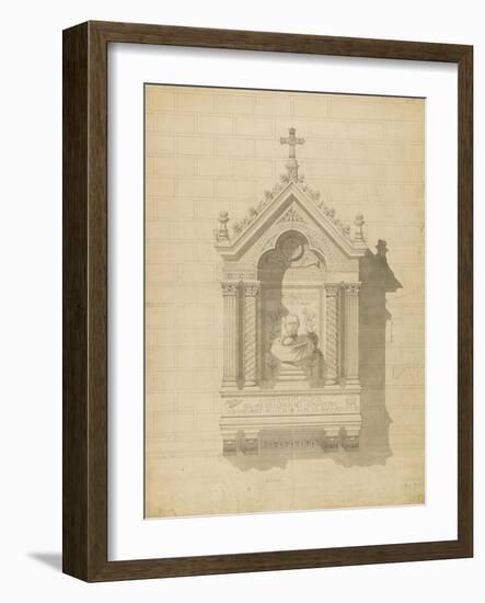 Saint-Germain Des Pres Monument to Hippolyte Flandrin-Victor Baltard-Framed Giclee Print