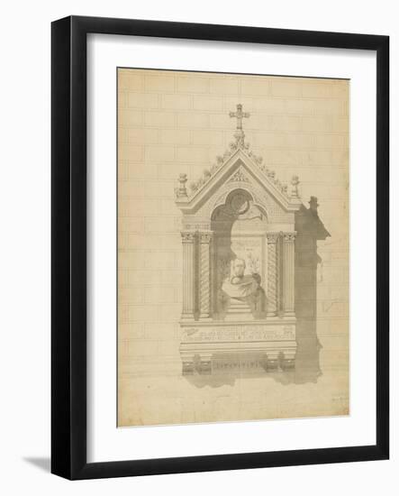 Saint-Germain Des Pres Monument to Hippolyte Flandrin-Victor Baltard-Framed Giclee Print