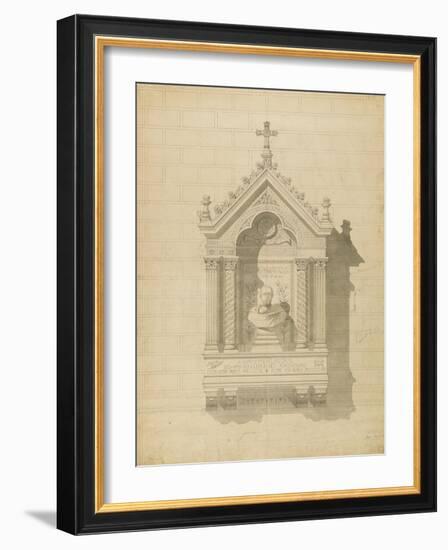 Saint-Germain Des Pres Monument to Hippolyte Flandrin-Victor Baltard-Framed Giclee Print