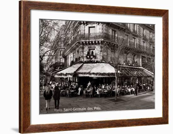 Saint-Germain des Pres, Paris-Oliver Martin Gambier-Framed Art Print