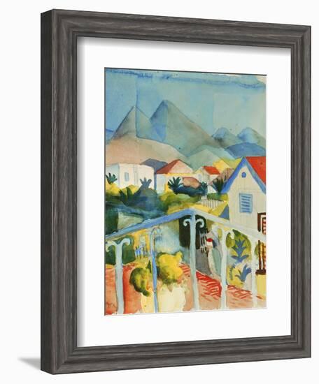 Saint Germain Near Tunis, 1914-Auguste Macke-Framed Giclee Print