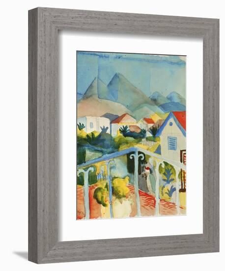 Saint Germain Near Tunis, 1914-Auguste Macke-Framed Giclee Print