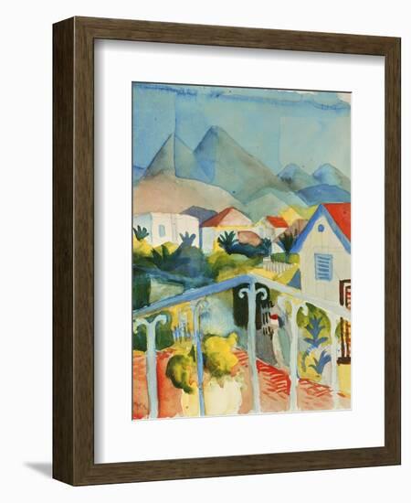 Saint Germain Near Tunis, 1914-Auguste Macke-Framed Giclee Print